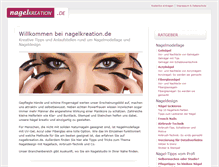 Tablet Screenshot of nagelkreation.de
